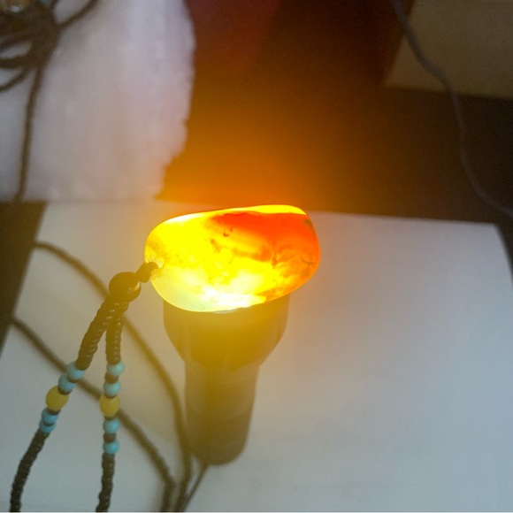 Natural Montana Agate Pendant Stones Necklace - Picture 2 of 6